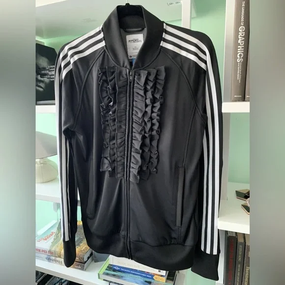 Adidas x Jeremy Scott (RARE) Tuxedo Ruffle Track Jacket - Picture 3 of 4